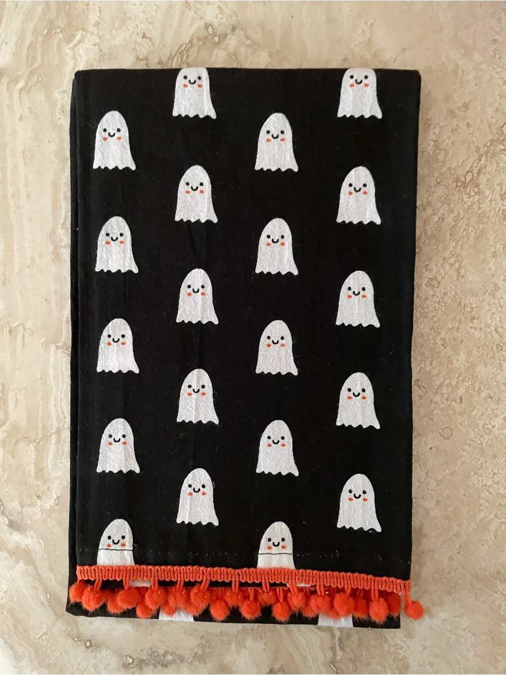 NEW TWO’S COMPANY Cotton Kitchen Dish Towel Ghosts